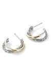 John Hardy Jh Essentials Crossover Earrings, 20.5mm In Multi