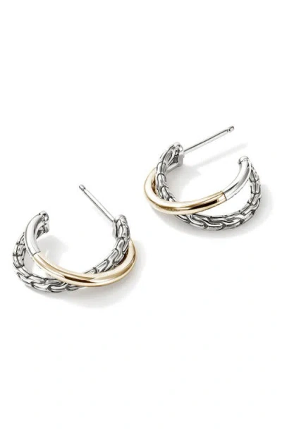 John Hardy Jh Essentials Crossover Earrings, 20.5mm