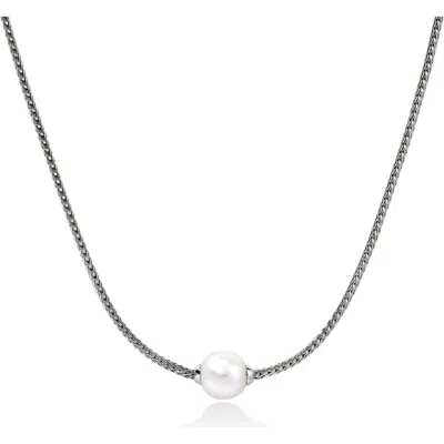 John Hardy Jh Essentials Freshwater Pearl Necklace In Sterling Silver