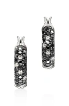 John Hardy Jh Essentials Diamond Hoop Earrings In Silver