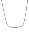 John Hardy Jh Essentials Pavé Necklace, Diamonds, 1.8mm In Silver