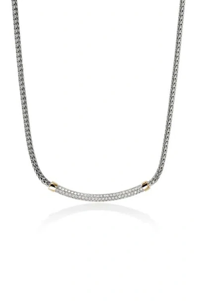 John Hardy Jh Essentials Pavé Necklace, 2.5mm In Silver