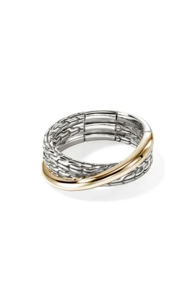 JOHN HARDY JOHN HARDY JH ESSENTIALS CROSSOVER RING