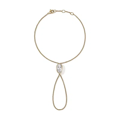 John Hardy Jh Lovestruck™ Hand Chain, Gold, Diamond, 3.25tcw