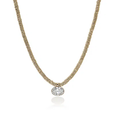 John Hardy Jh Lovestruck™ Heishi Pendant Necklace, Gold, Diamond, 5.0tcw