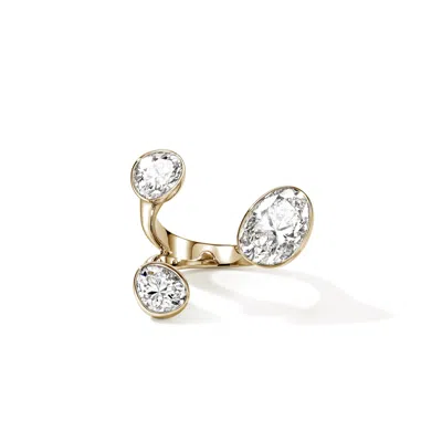John Hardy Jh Lovestruck™ Open Ring, Gold, Diamonds, 4.0tcw
