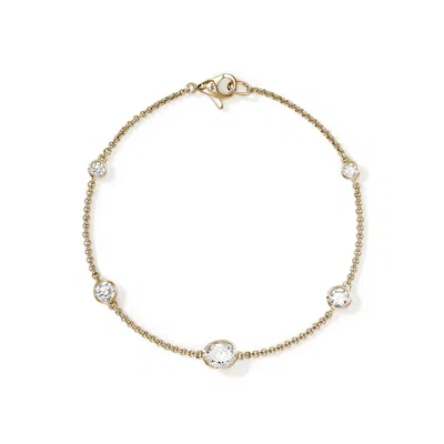 John Hardy Jh Lovestruck™ Station Bracelet, Gold, Diamonds, 1.45tcw