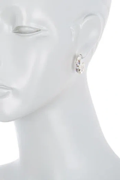 John Hardy Kali Arus Sterling Silver Crystal Hoop Earrings In Neutral