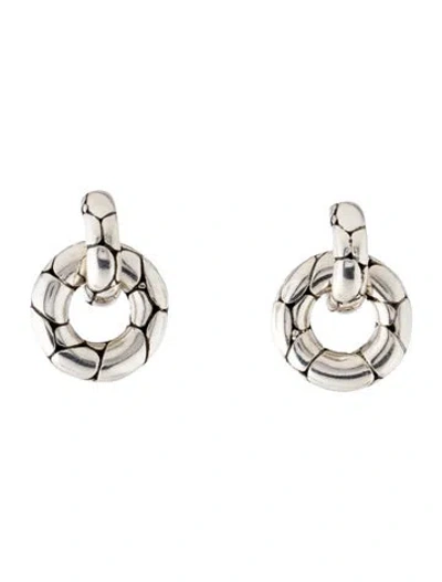 Pre-owned John Hardy Kali Door Knocker Drop Earrings In Multicolor