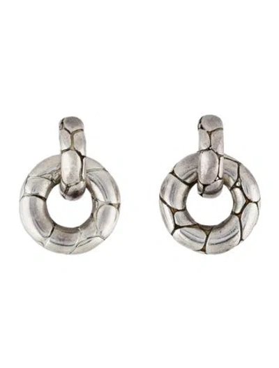 Pre-owned John Hardy Kali Doorknocker Earrings In Multi