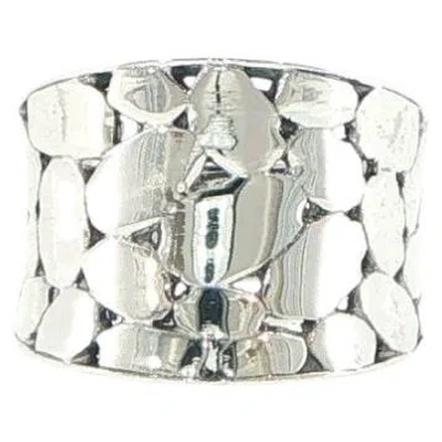 Pre-owned John Hardy Kali Dot Saddle Ring In Sterling Silver In Multiple