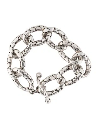 Pre-owned John Hardy Kali Flat Link Bracelet, 6.75" In Multi