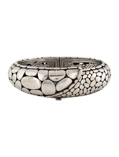 Pre-owned John Hardy Kali Hinged Bangle Bracelet, 6.5" In Multicolor