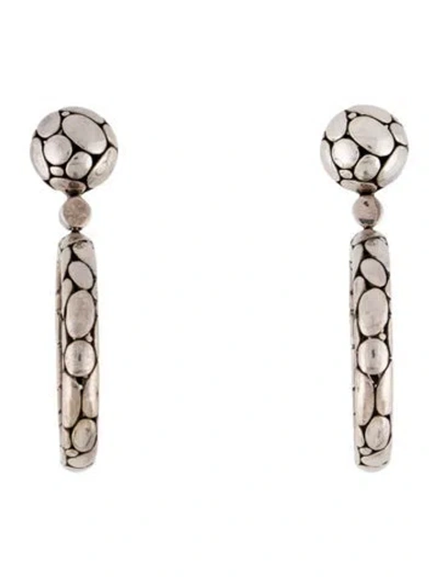 Pre-owned John Hardy Kali Hoop Drop Earrings In Multi