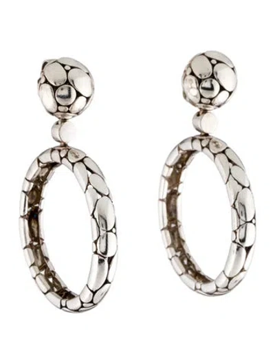 Pre-owned John Hardy Kali Hoop Drop Earrings In Multi