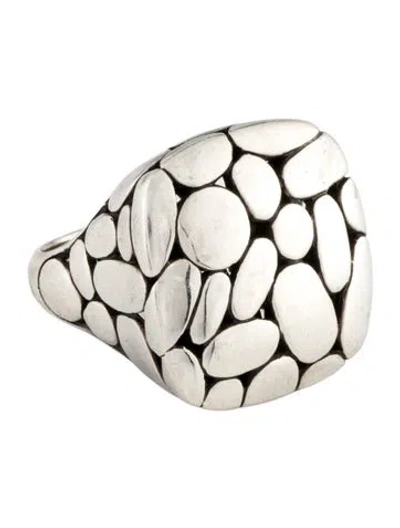 Pre-owned John Hardy Kali Large Square Cocktail Ring In Multi