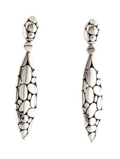 Pre-owned John Hardy Kali Marquis Drop Earrings In Multi