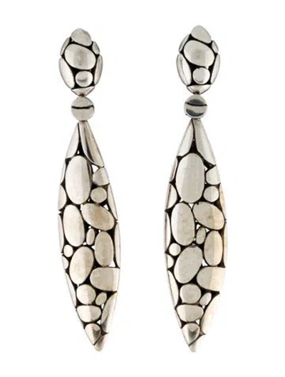 Pre-owned John Hardy Kali Marquise Drop Earrings In Multi