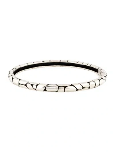 Pre-owned John Hardy Kali Pebble Bangle Bracelet, 7.75" In Multicolor