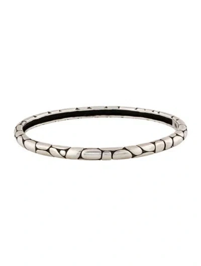 Pre-owned John Hardy Kali Pebble Bangle Bracelet, 8" In Multi