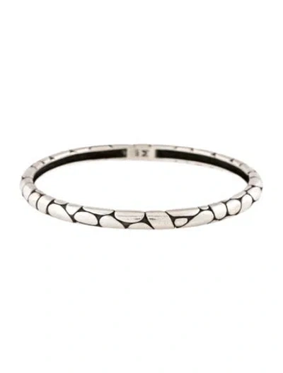 Pre-owned John Hardy Kali Pebble Bangle Bracelet, 8" In Multi