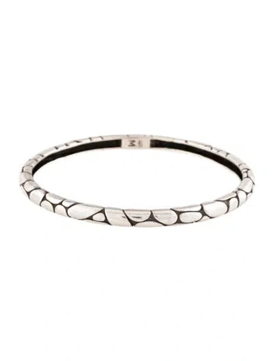 Pre-owned John Hardy Kali Pebble Bangle Bracelet, 8" In Multi