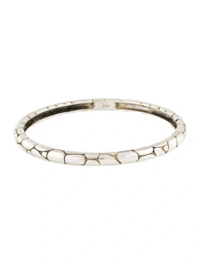 Pre-owned John Hardy Kali Pebble Bangle Bracelet, 8" In Multicolor
