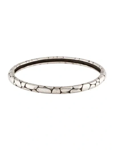 Pre-owned John Hardy Kali Pebble Bangle Bracelet, 8.25" In Multi