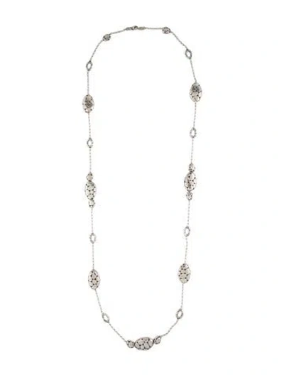Pre-owned John Hardy Kali Pebble Bead Station Necklace, 36.25" In Multi