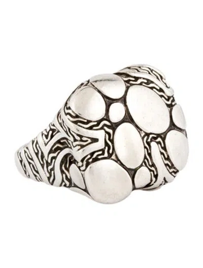 Pre-owned John Hardy Kali Pebble Cocktail Ring In Multi
