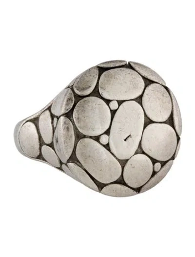 Pre-owned John Hardy Kali Pebble Cocktail Ring In Multi