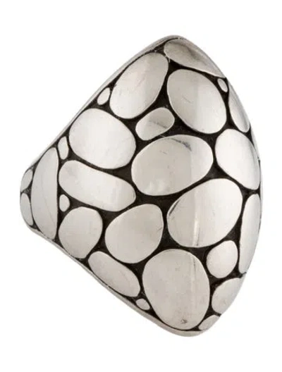 Pre-owned John Hardy Kali Pebble Dome Cocktail Ring In Multi