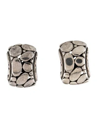 Pre-owned John Hardy Kali Pebble Earclip Earrings In Multi