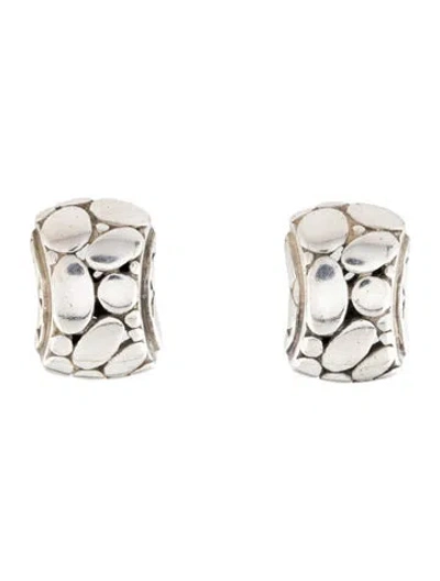Pre-owned John Hardy Kali Pebble Hi-way Earclips In Multi