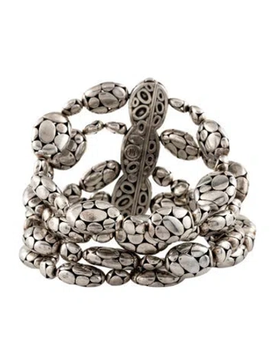 Pre-owned John Hardy Kali Pebble Multistrand Bracelet