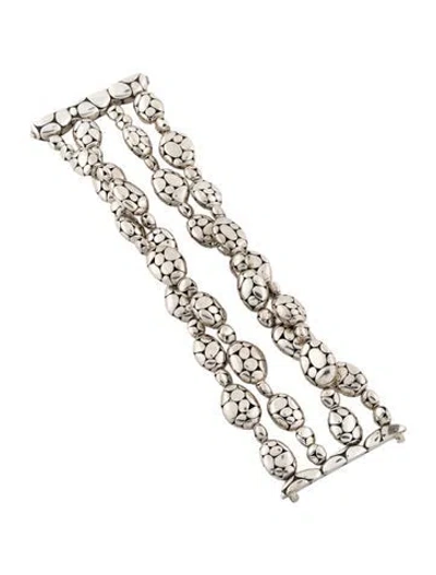 Pre-owned John Hardy Kali Pebble Multistrand Bracelet, 7.5"