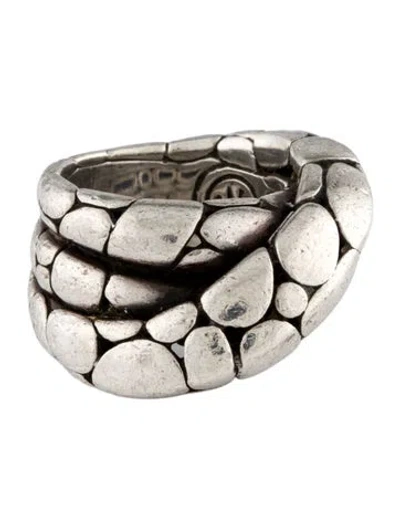 Pre-owned John Hardy Kali Pebble Twist Band In Multi