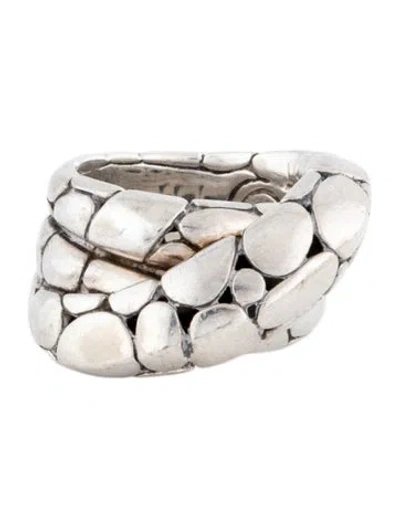 Pre-owned John Hardy Kali Pebble Twist Band In Multicolor