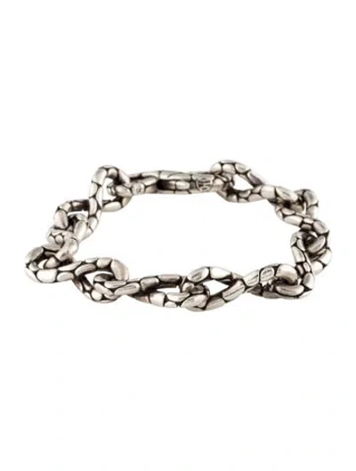 Pre-owned John Hardy Kali Pebble Twist Link Bracelet, 6.5" In Multi