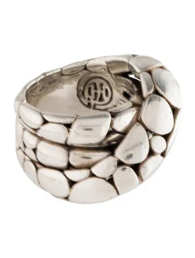 Pre-owned John Hardy Kali Pebble Twist Ring In Multi