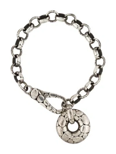 Pre-owned John Hardy Kali Round Charm Bracelet In Multi