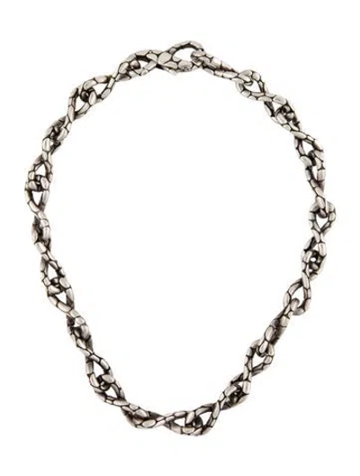 Pre-owned John Hardy Kali Twist Link Chain Necklace, 16" In Multi