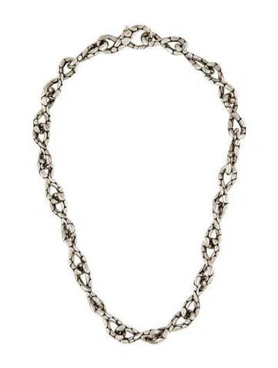 Pre-owned John Hardy Kali Twist Link Chain Necklace, 18" In Multi