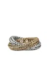 John Hardy Kami Chain Crossover Ring In Silver