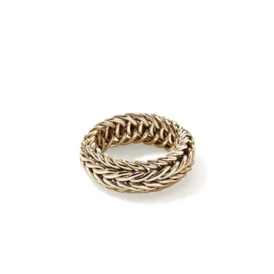 John Hardy Kami Chain Ring In Gold