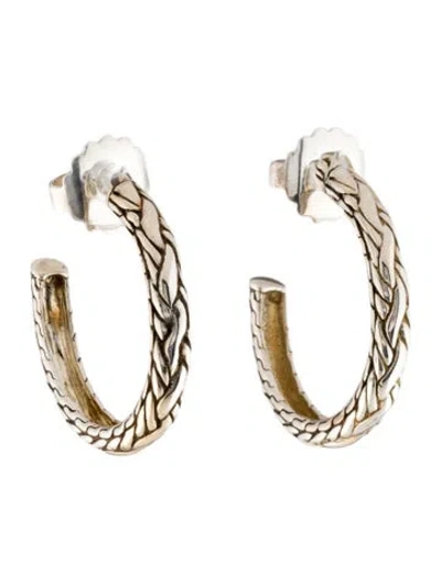Pre-owned John Hardy Kepang Hoop Earrings In Multi
