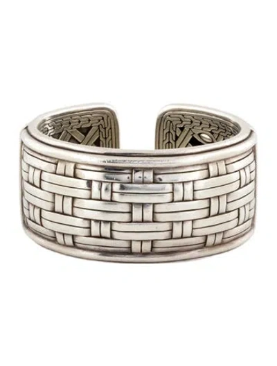 Pre-owned John Hardy "kick Cuff" Bamboo Cuff Bracelet, 6" In Multicolor