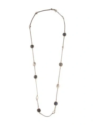 Pre-owned John Hardy Labradorite Palu Sautoir Necklace, 35.5" In Multi