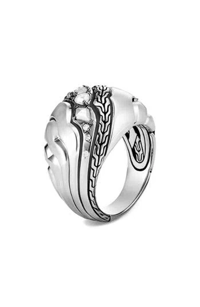 John Hardy Lahar Diamond Dome Ring In Orange