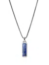John Hardy Lapis Lazuli Talisman Necklace In Silver